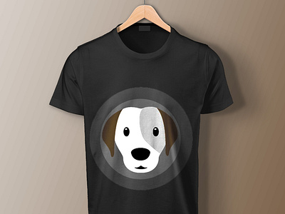 Dog Printed T shirt Mockup art clothing design dog print doggy graphic design mockup printed t shirt t shirt