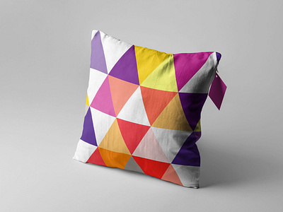 Printed Pillow Artwork Design Mockup