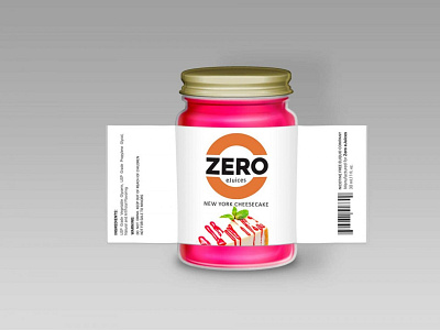 Cheesecake Jar Label Mockup