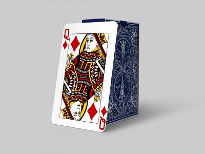 Queen Card Design Mockup