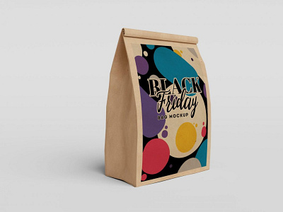 Brown Paper Bag Mockup bag best branding brown clean design free icon illustration logo mockup new paperbag pouch typography ui ux vector