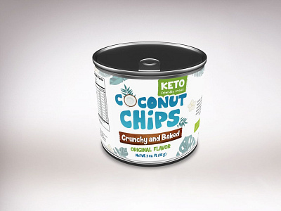 Coconut Chips Can Mockup