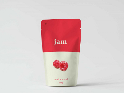 Jimmy Fruit Jam Pouch Mockup app bag branding clean design fruit illustration jam jimmy latest logo mockup new pouch premium typography ui ux vector