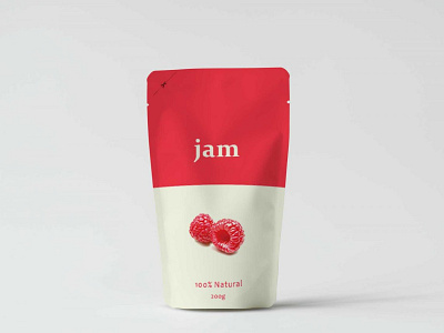 Jimmy Fruit Jam Pouch Mockup