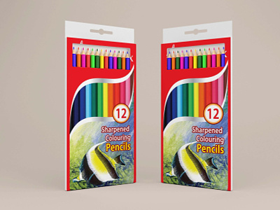 Colorful Pencil Box Mockup Set app branding clean colorful colour design illustration latest logo mockup pencil pencil box premium set typography ui ux vector