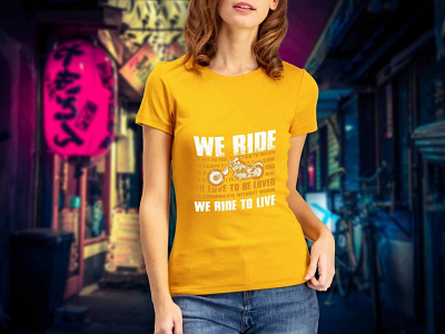 Free Ride To Free T-shirt Design Mockup