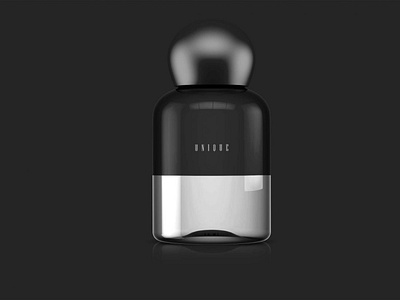 Black Cosmetic PSD Bottle Mockup