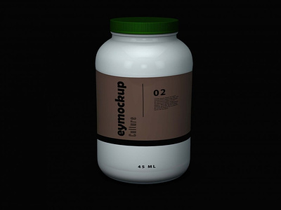 Unique Health Supplement Bottle Mockup