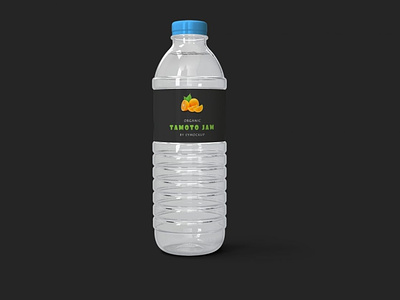 Clear PSD Water Bottle Mockup bottle branding clear design graphic design mockup psd typography