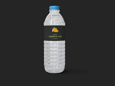 Clear PSD Water Bottle Mockup