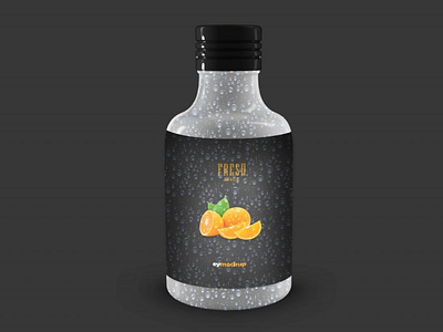 Unique Small Water Bottle Mockup