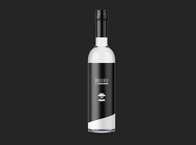 Free Prime Vodka Bottle Mockup bottle branding design free graphic design logo mockup prime typography vodka