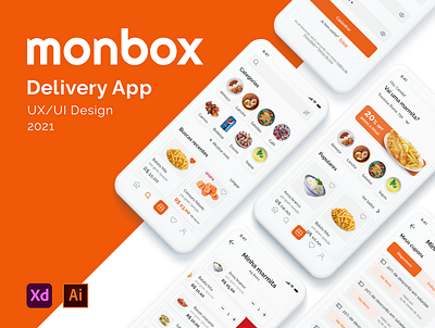 Monbox Delivery App app brazil delivery design food marmitaria restaurant ui ux