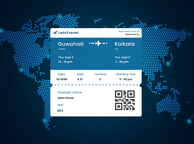 Boarding Pass dailyui design figma learner ui ux