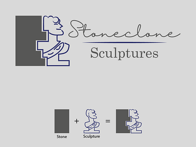 Stoneclone Sculptures branding design flat graphic design icon illustrator logo logodesign logodesigner minimal