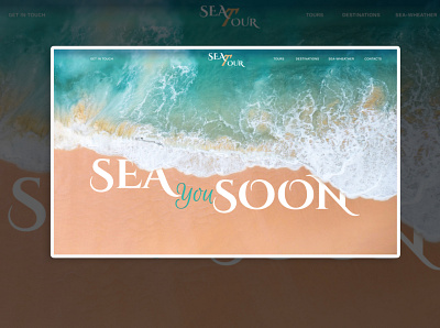 Sea you soon - web concept concept design design logo sea travel ui ux web website