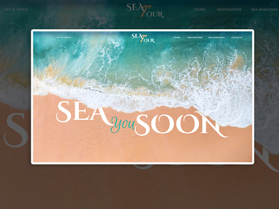 Sea you soon - web concept