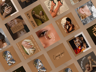 Social Media Posts - Jewelry Brand behance brand branding design facebook graphic design illustration instagram jewelry logo luxury media post social media template