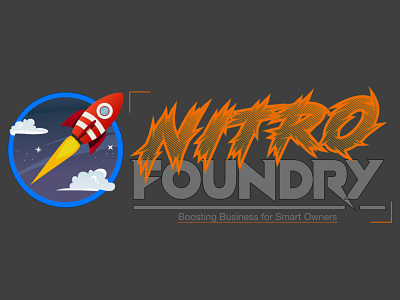 Nitro Foundry Logo Design branding design figma graphic design illustration logo vector