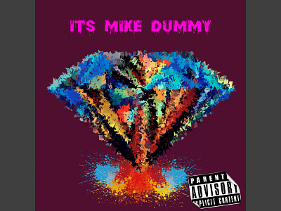 Album Artwork for "It's Mike Dummy - Diamonds" adobe album artwork branding design graphic design illustration illustrator mixtape cover vector
