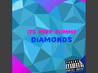 Album Artwork for "It's Mike Dummy - Diamonds" adobe album artwork branding design graphic design illustration illustrator mixtape cover vector