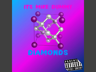Album Artwork for "It's Mike Dummy - Diamonds" adobe album artwork design graphic design illustration illustrator mixtape cover vector