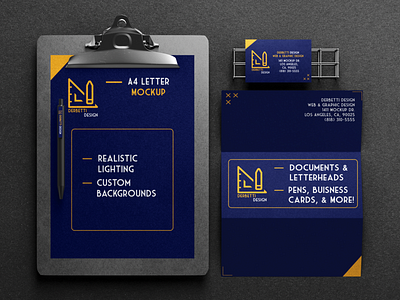 Derbetti Design Stationary Mockup