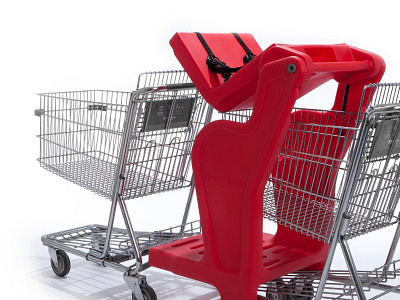 "Shop Along -3" Shopping Cart Attachment design industrial design manufacturing product design product development
