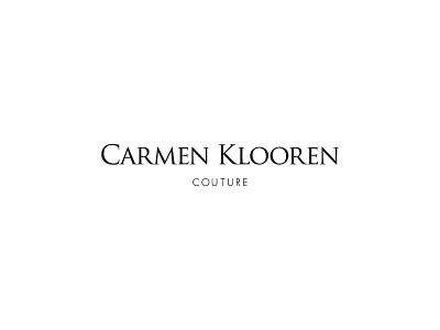 Carmen Klooren Couture - fashion brand branding fashion logo logodesign