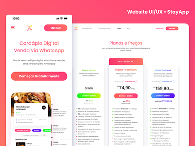 Website UI/UX • StayApp design landing page mobile ui uiux web