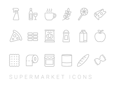 Supermarket Icons