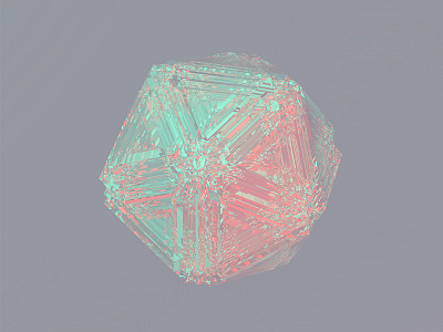 I C O S A 3d animation cinema4d crystal experimental icosa kaleidoscope platonic solid