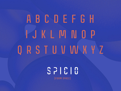S P I C I O [Form Space] • Custom Typography branding condensed float fluid futuristic geometric lettering organic space stencil type typography