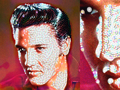Elvis Presley • L A B R I D A E colorful coral culture diffusion digital fashion glamour icon illustration organic pop reaction