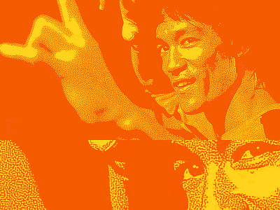 Bruce Lee • L A B R I D A E colorful coral culture diffusion digital fashion glamour icon illustration organic pop reaction