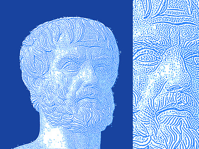 Aristotle • L A B R I D A E ancient colorful coral culture diffusion digital greek icon illustration organic philosopher reaction