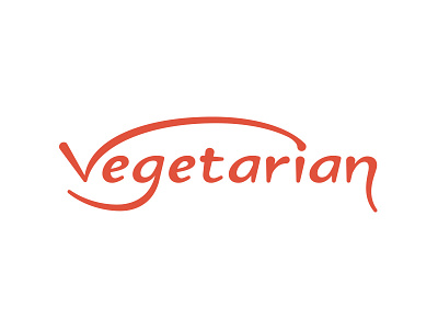 Vegetarian Lettering 2012 branding food heart iconography icons leaf pantone symbols tangerine typography universal