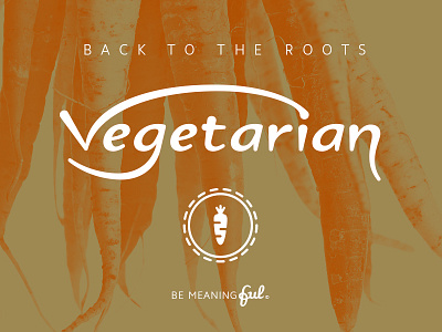 Universal Vegetarian Symbol • Lettering