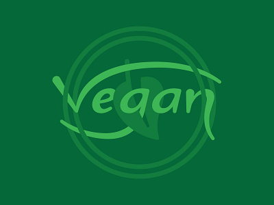 Vegan Monogram branding food green heart iconography icons leaf lettering monogram symbols typography universal