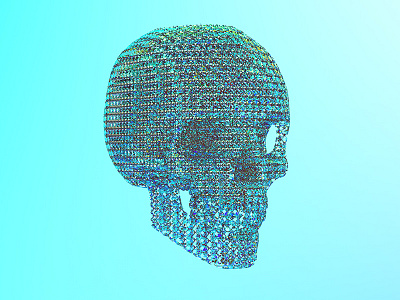 Diamond Skull 3d cinema4d crystal diamond experimental geometric geometry human shining skull