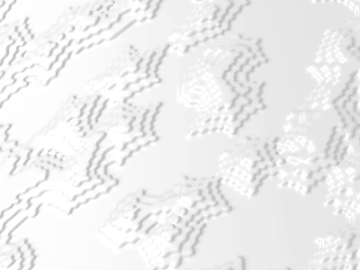 Artificial Intelligence Texture futuristic parametric minimal organic simple pattern generator generative white 3d animation automaton