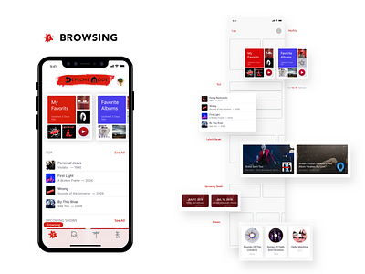 Music app (Concept) interest mobile app music app ui design user experience user interface ux design