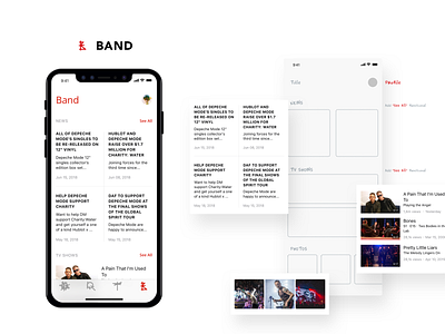 Music app (Concept) app design interest ios mobile mobile app music app presentation ui ui design user experience ux