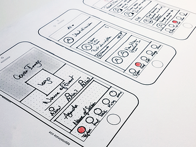 Paper Sketch mobile sketch paper sketch sketching userexperience ux wireframing