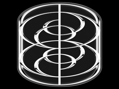 OP Symbol #1 - white 3d branding design logo typography