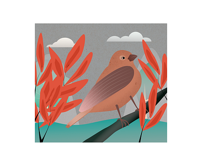 Little birdie 2d animal animal illustration bird collage composition design designer flat flat ilustration gradient icon illustration illustrator cc nature nature illustration sketch texture ui vector