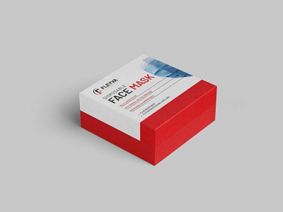 Face Mask Box Packging Mockup box face mask mockup packging