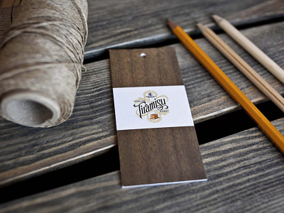 Free Wood Effect Tag Mockup