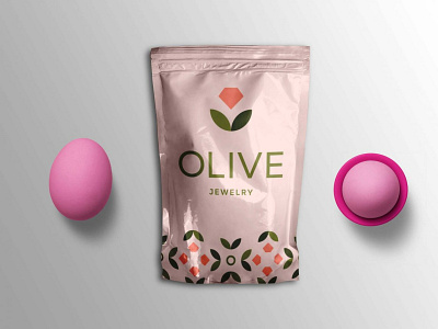 Olive Jewelery Pouch Mockup