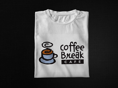 Coffee Break print T-Shirt Mockup best branding break clothes coffee design download free garment illustration latest logo mockup premium print psd tshirt ui web